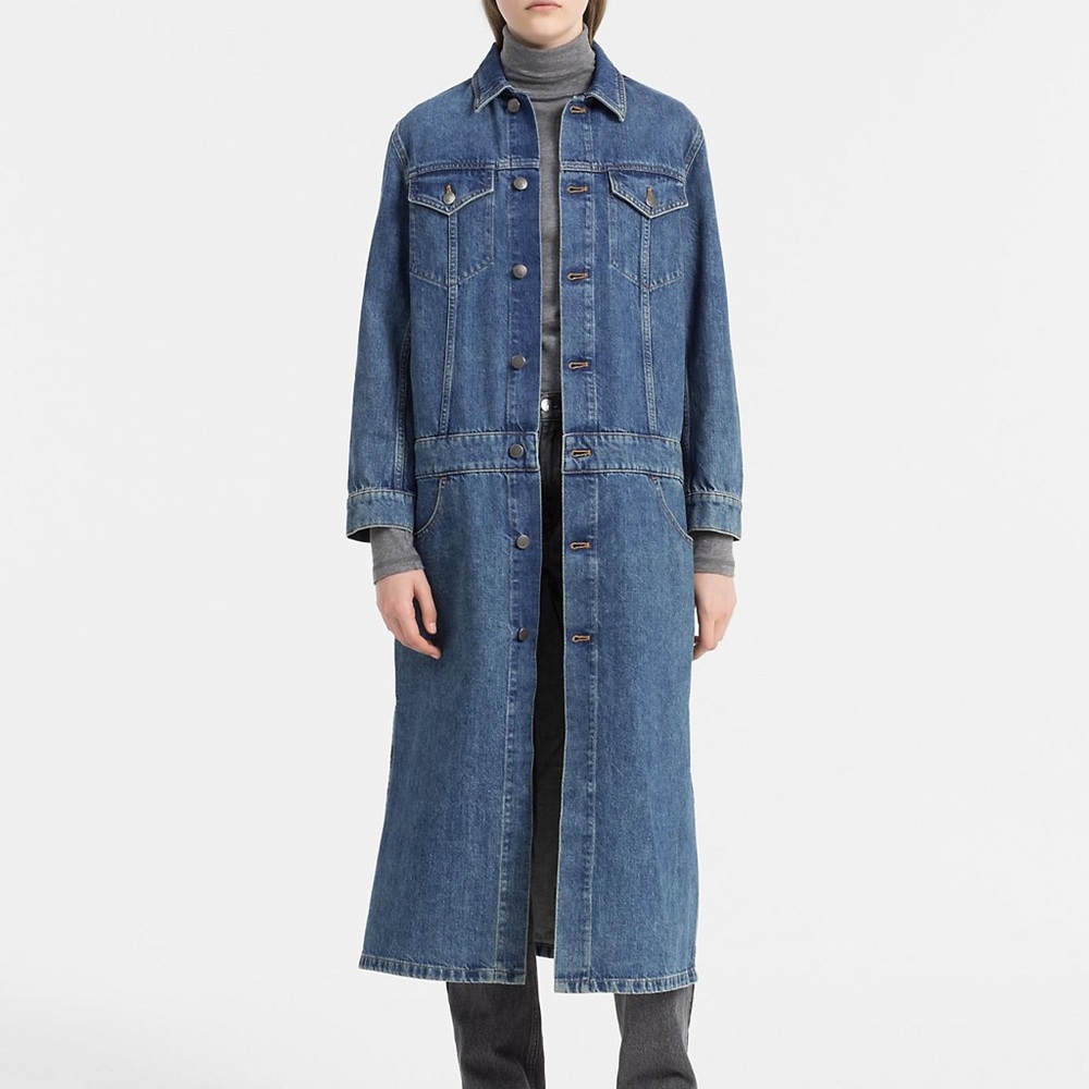 Calvin Klein Long Denim Coat